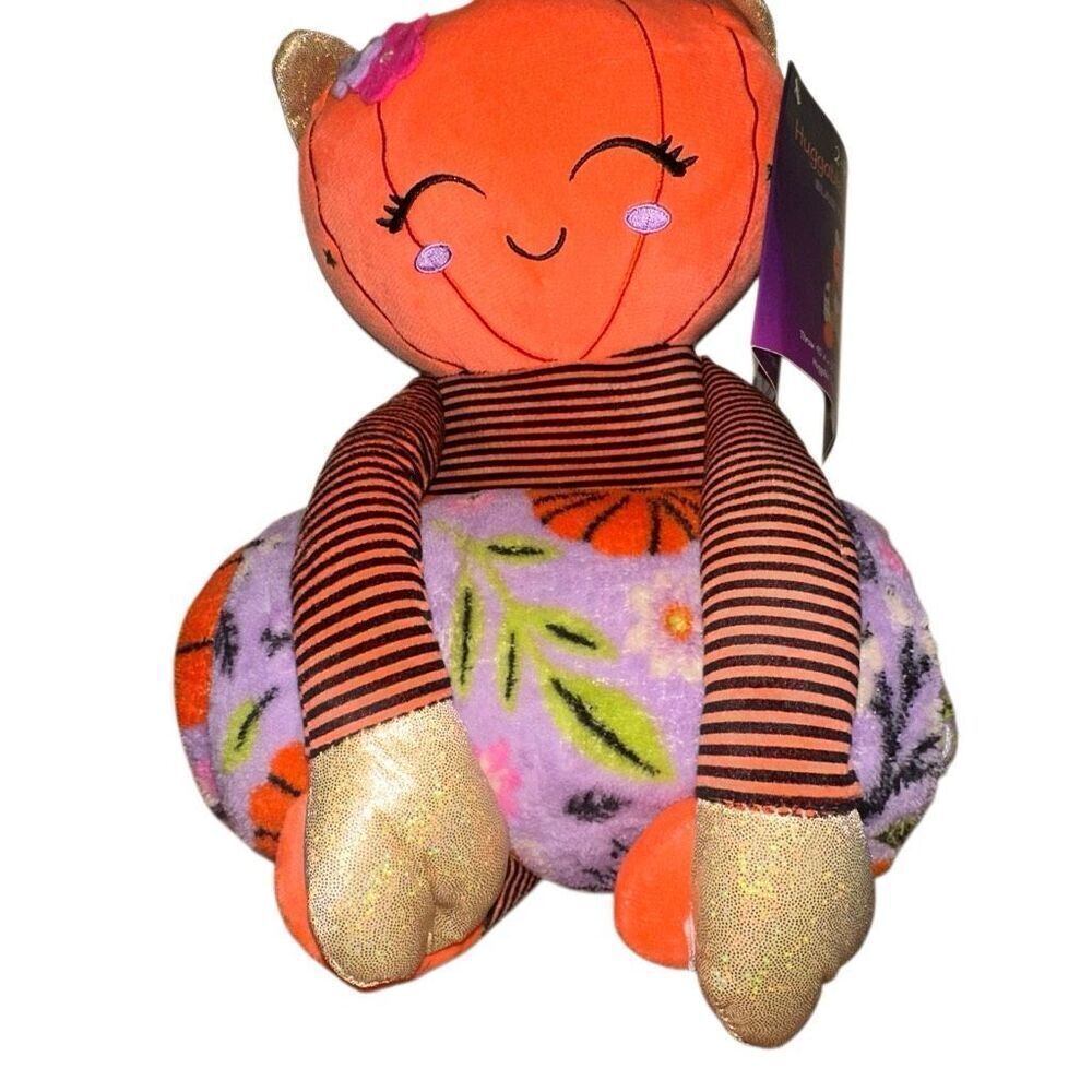 Huggable two piece throw set Blair the pumpkin